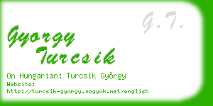 gyorgy turcsik business card