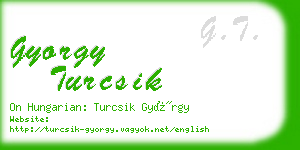 gyorgy turcsik business card